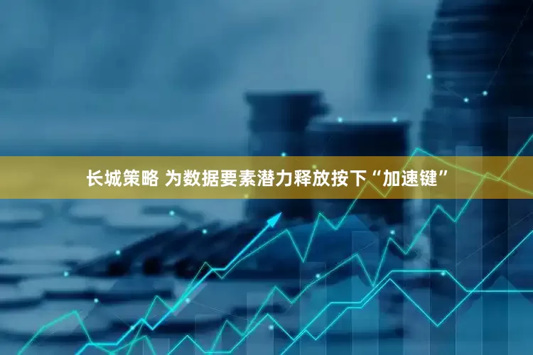 长城策略 为数据要素潜力释放按下“加速键”
