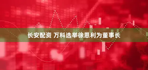 长安配资 万科选举徐恩利为董事长
